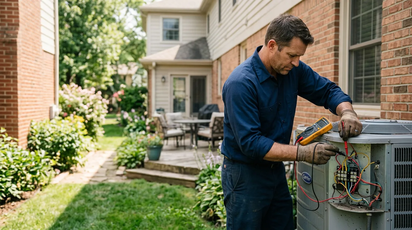 HVAC technician working near Chester Heights, PA